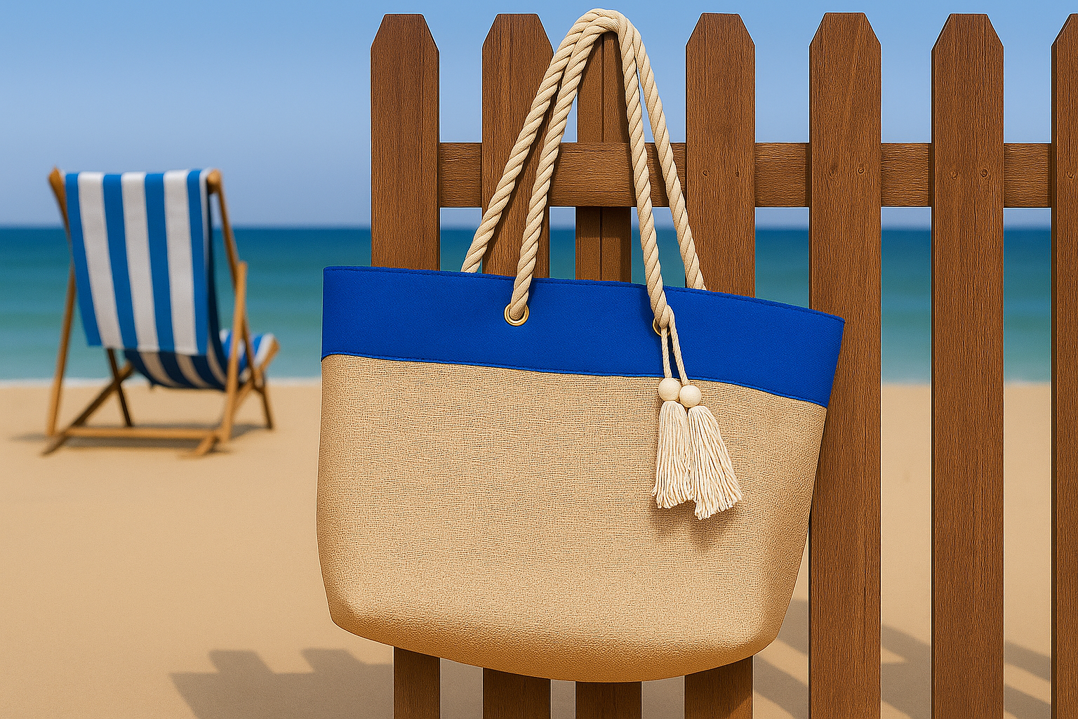 The Coastal Breeze Bag - Blue