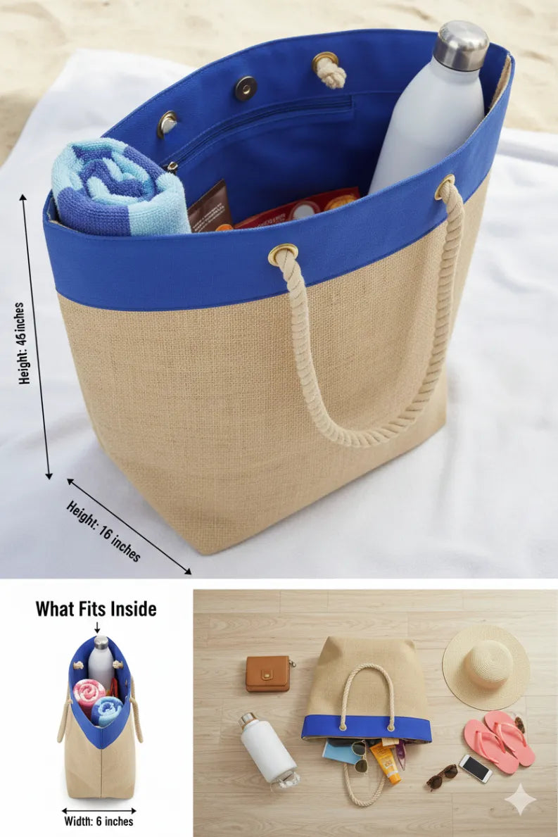 The Coastal Breeze Bag - Blue
