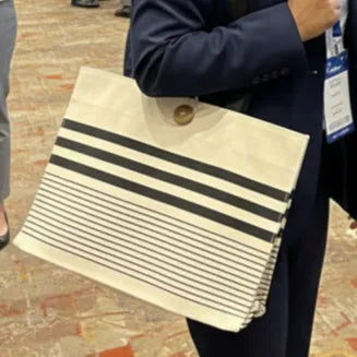 The Horizon Stripe Tote