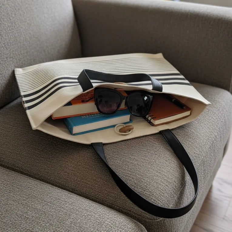 The Horizon Stripe Tote